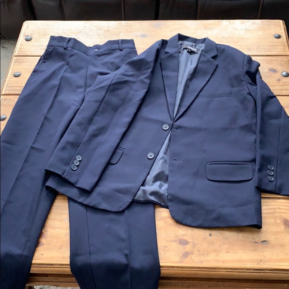 Boys Navy Blue Suit Size 12 Gino Giovanni